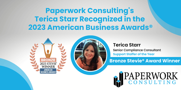 Paperwork Consulting's Terica Starr Recognized in the 2023 American Business Awards